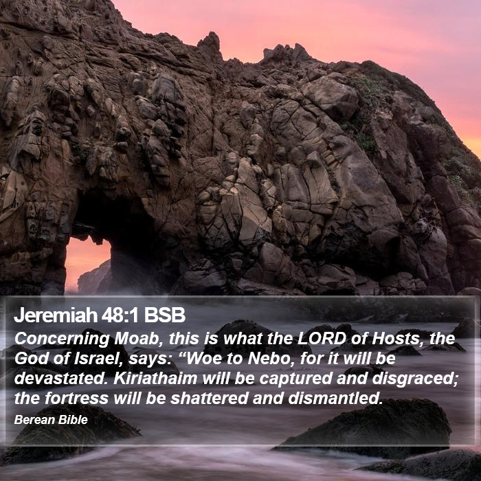 Jeremiah 48:1 BSB Bible Study