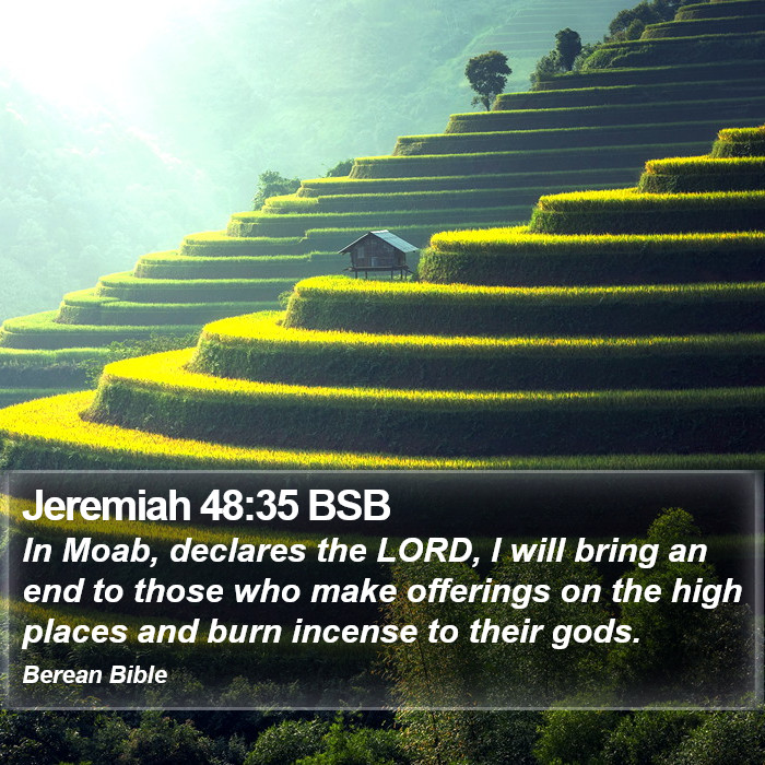 Jeremiah 48:35 BSB Bible Study