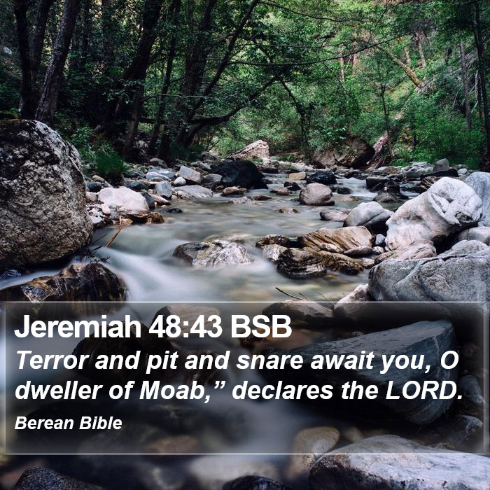 Jeremiah 48:43 BSB Bible Study