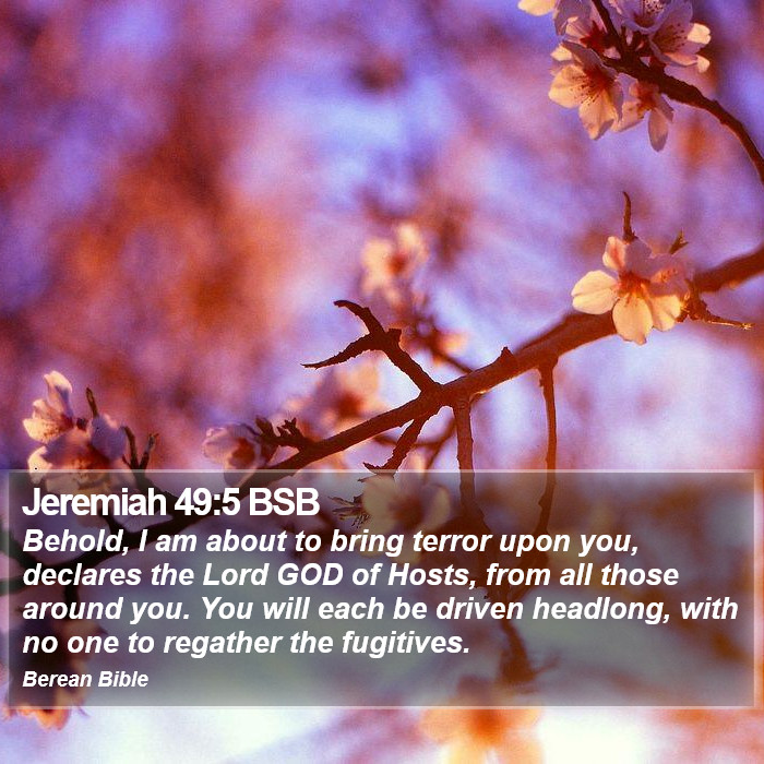 Jeremiah 49:5 BSB Bible Study