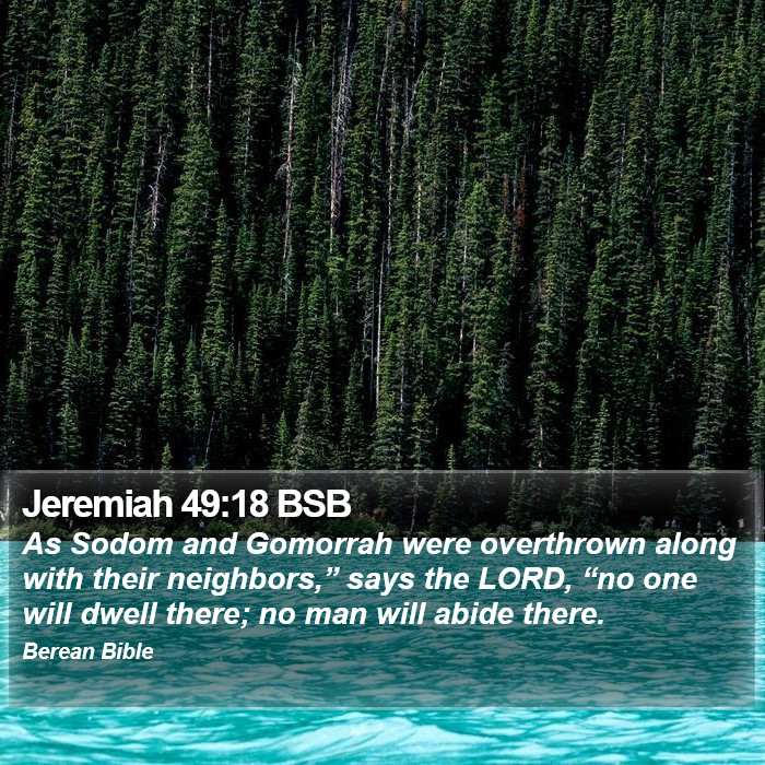 Jeremiah 49:18 BSB Bible Study