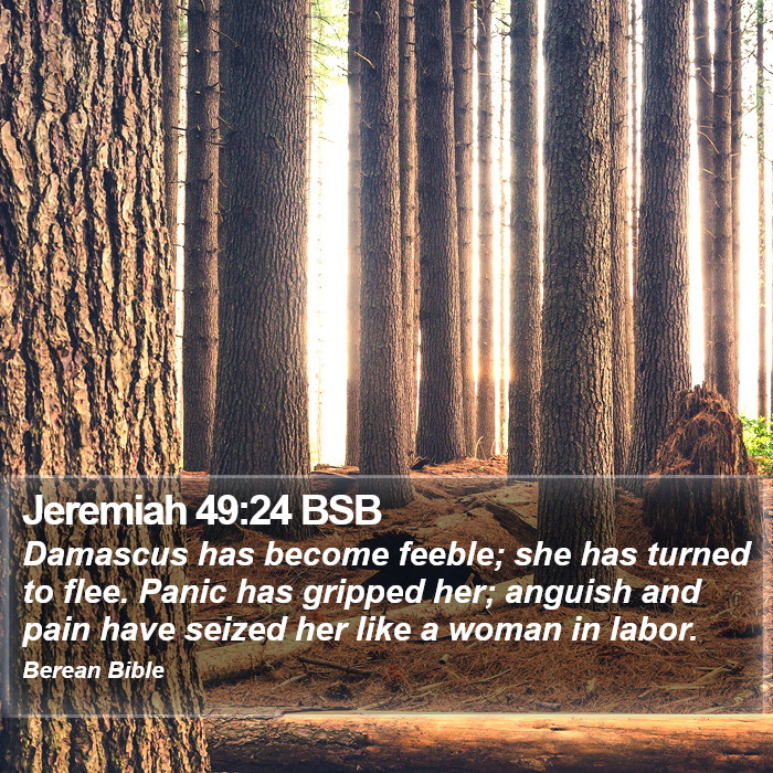 Jeremiah 49:24 BSB Bible Study