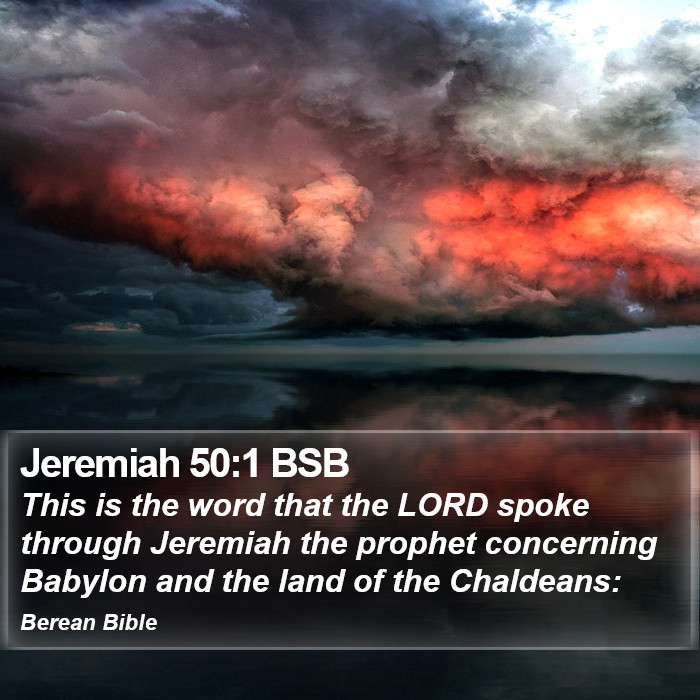 Jeremiah 50:1 BSB Bible Study