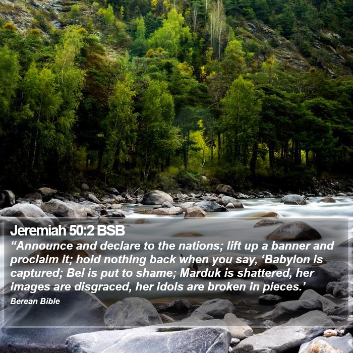 Jeremiah 50:2 BSB Bible Study