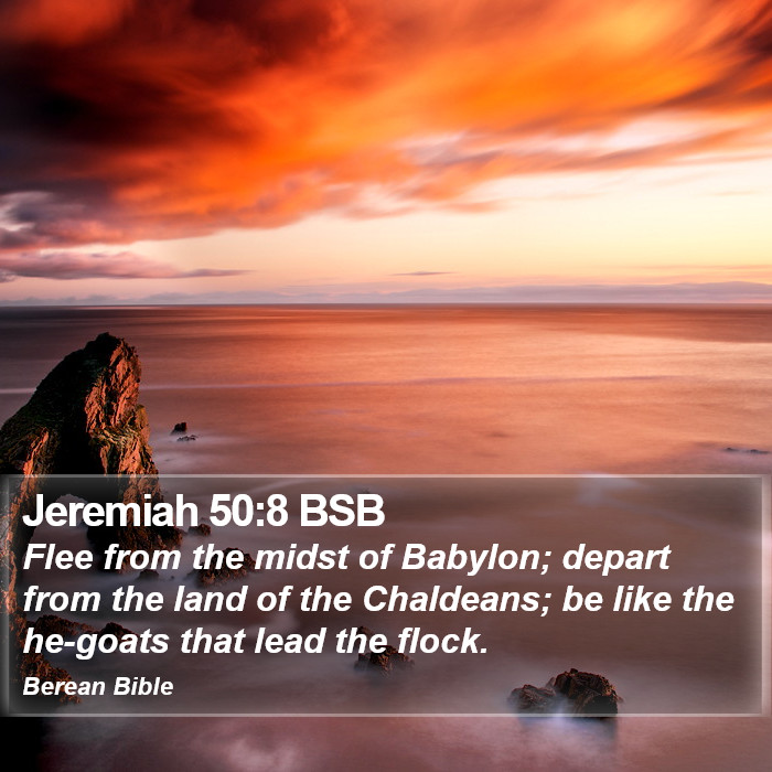 Jeremiah 50:8 BSB Bible Study