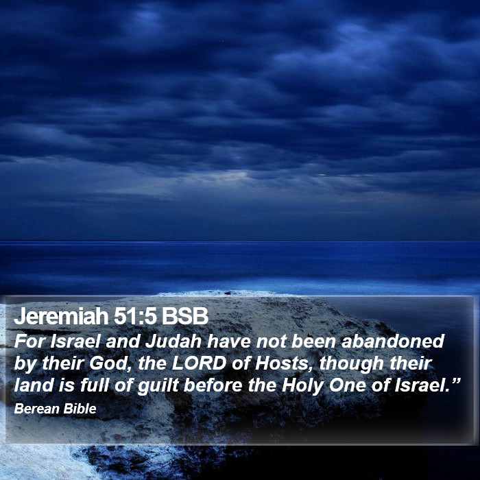 Jeremiah 51:5 BSB Bible Study