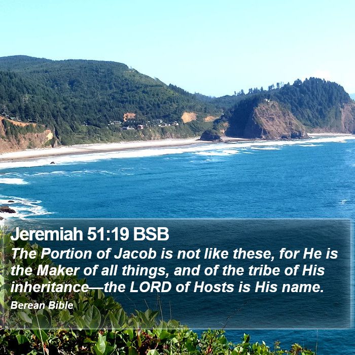 Jeremiah 51:19 BSB Bible Study