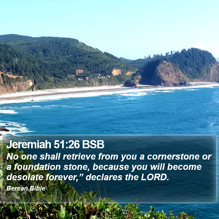 Jeremiah 51:26 BSB Bible Study