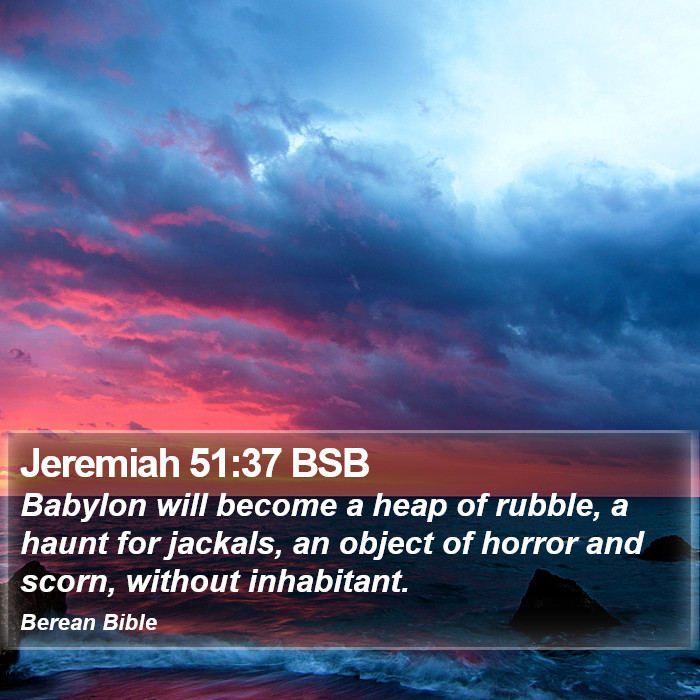 Jeremiah 51:37 BSB Bible Study