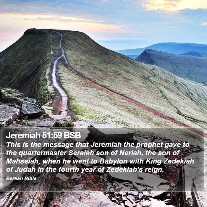 Jeremiah 51:59 BSB Bible Study