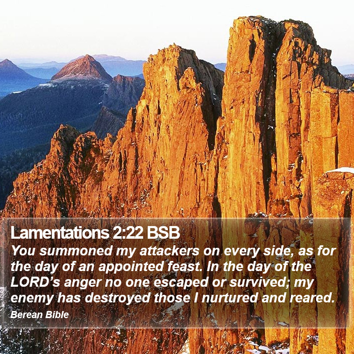 Lamentations 2:22 BSB Bible Study