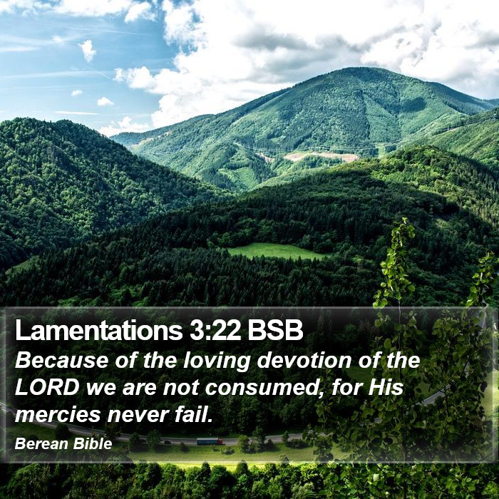 Lamentations 3:22 BSB Bible Study