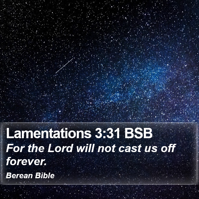 Lamentations 3:31 BSB Bible Study