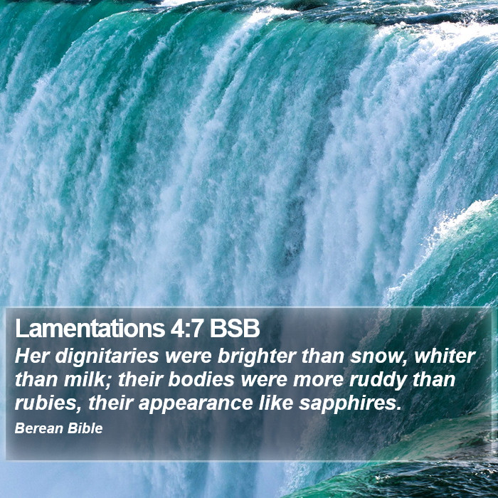 Lamentations 4:7 BSB Bible Study