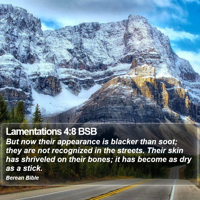 Lamentations 4:8 BSB Bible Study