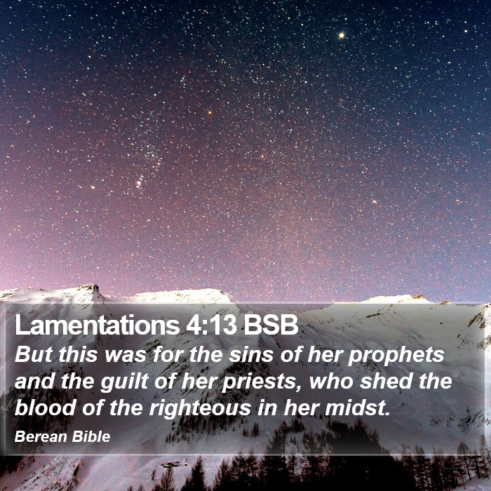 Lamentations 4:13 BSB Bible Study