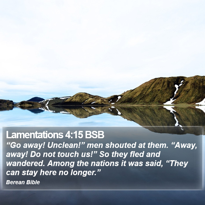 Lamentations 4:15 BSB Bible Study