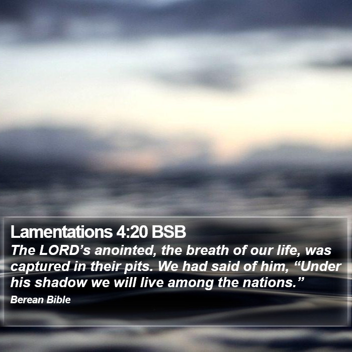 Lamentations 4:20 BSB Bible Study