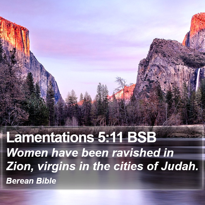 Lamentations 5:11 BSB Bible Study