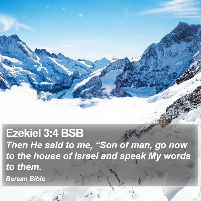 Ezekiel 3:4 BSB Bible Study