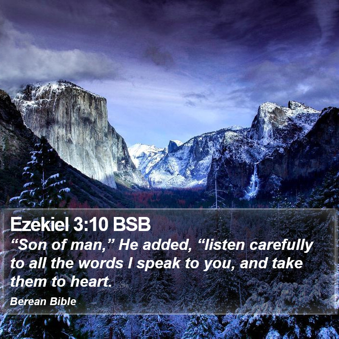 Ezekiel 3:10 BSB Bible Study