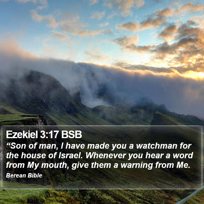 Ezekiel 3:17 BSB Bible Study