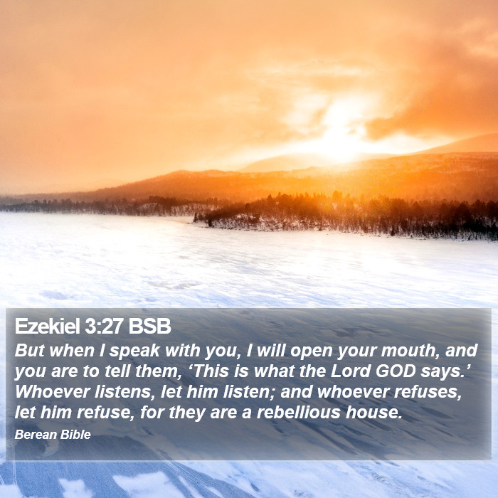 Ezekiel 3:27 BSB Bible Study