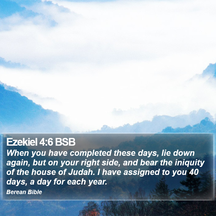 Ezekiel 4:6 BSB Bible Study