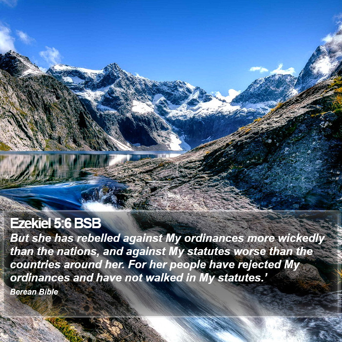 Ezekiel 5:6 BSB Bible Study