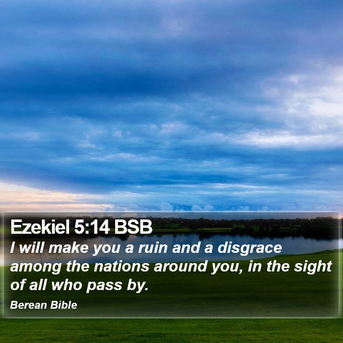 Ezekiel 5:14 BSB Bible Study