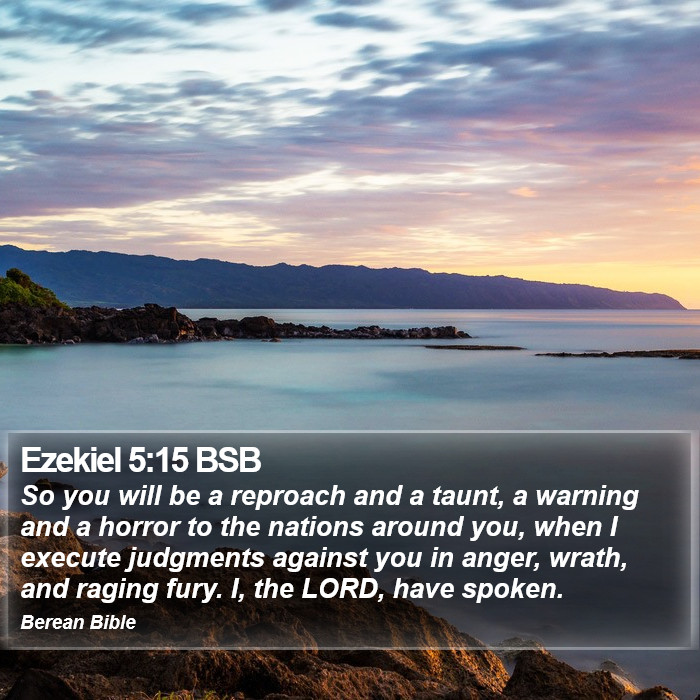 Ezekiel 5:15 BSB Bible Study