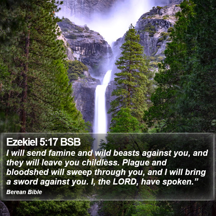 Ezekiel 5:17 BSB Bible Study