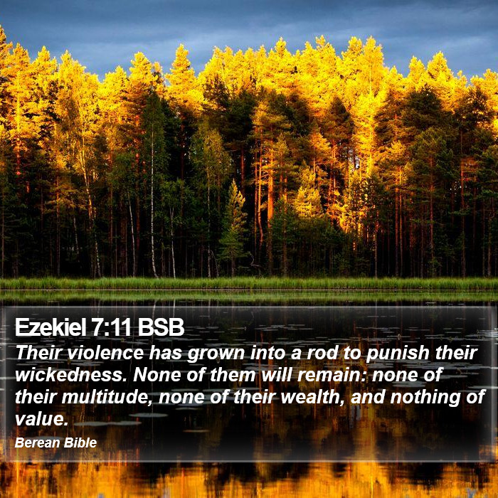 Ezekiel 7:11 BSB Bible Study