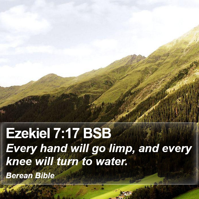 Ezekiel 7:17 BSB Bible Study