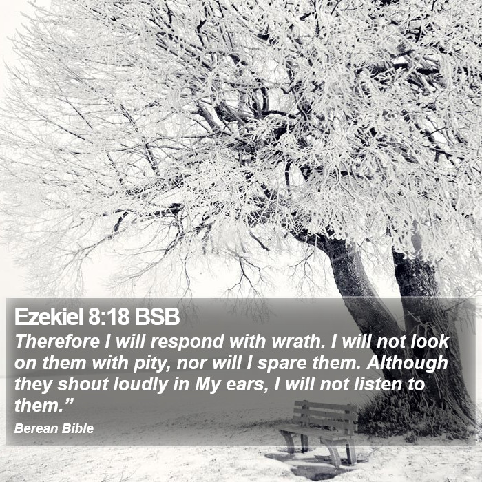 Ezekiel 8:18 BSB Bible Study