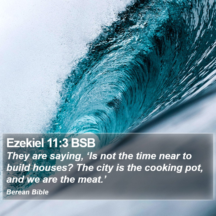 Ezekiel 11:3 BSB Bible Study