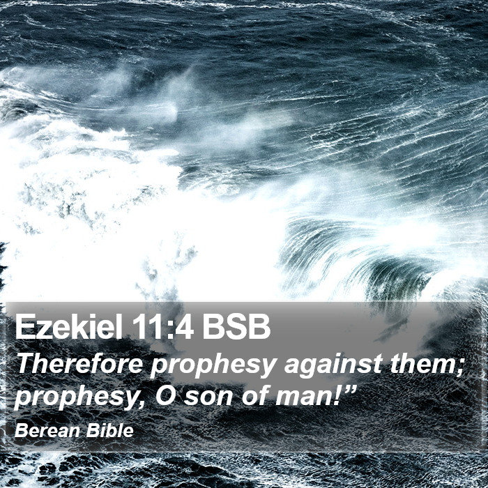 Ezekiel 11:4 BSB Bible Study