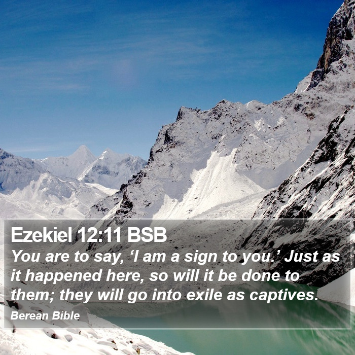 Ezekiel 12:11 BSB Bible Study