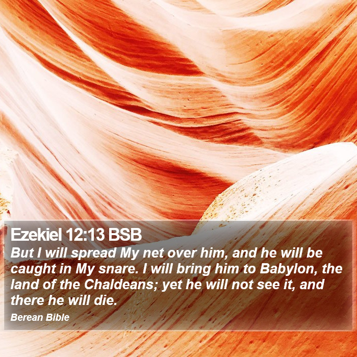 Ezekiel 12:13 BSB Bible Study