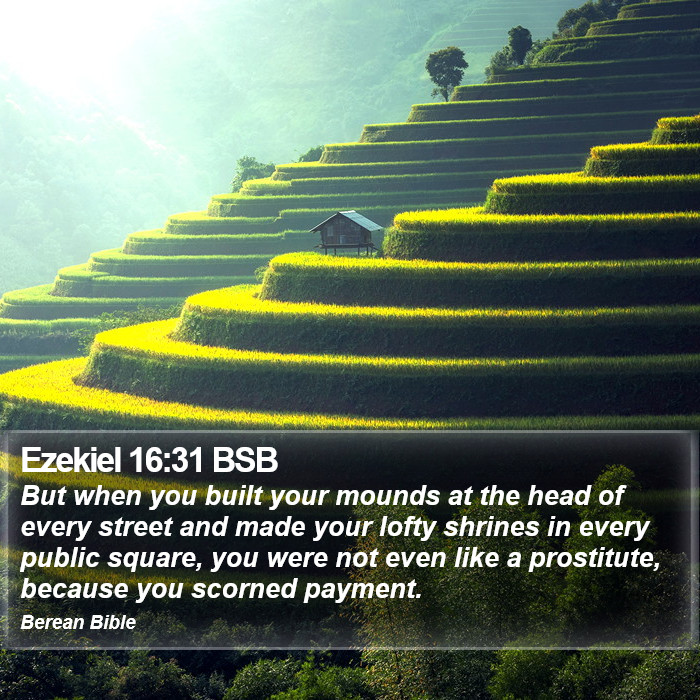 Ezekiel 16:31 BSB Bible Study