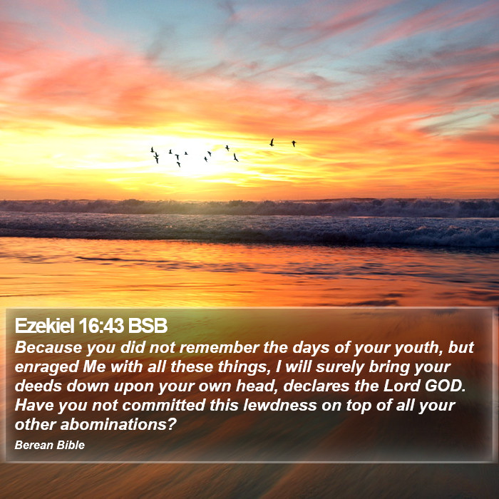 Ezekiel 16:43 BSB Bible Study