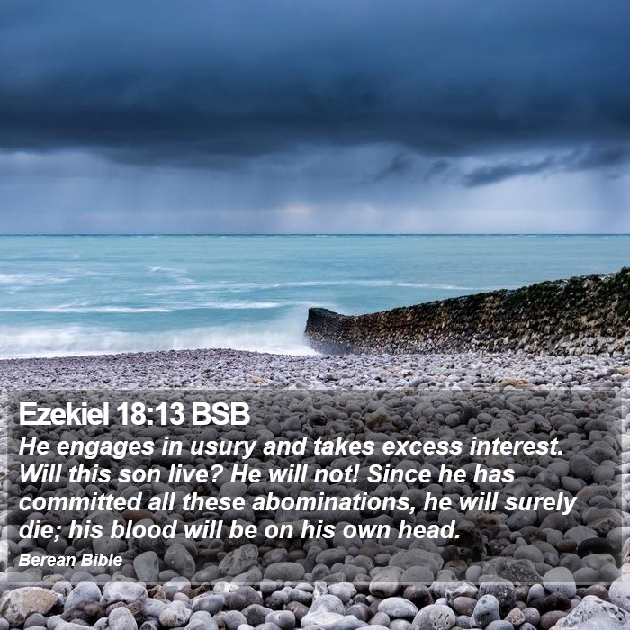 Ezekiel 18:13 BSB Bible Study