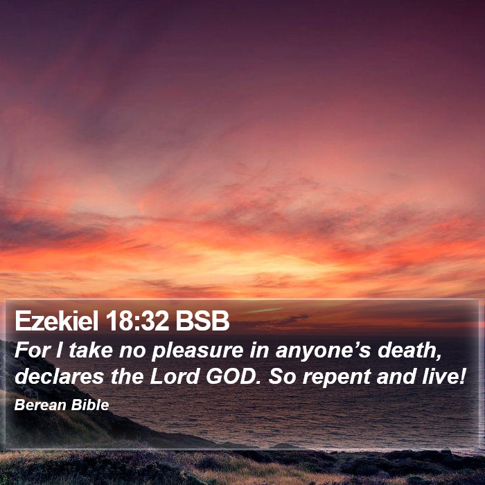 Ezekiel 18:32 BSB Bible Study