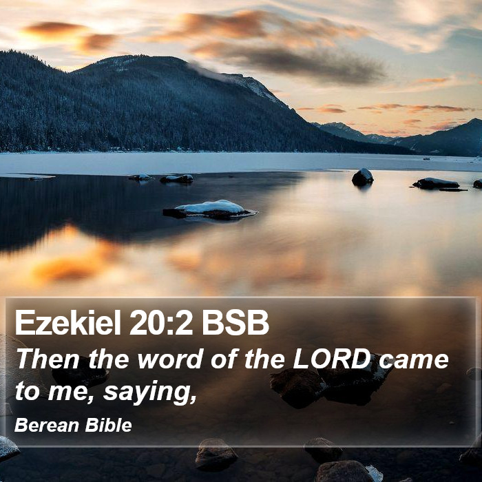 Ezekiel 20:2 BSB Bible Study