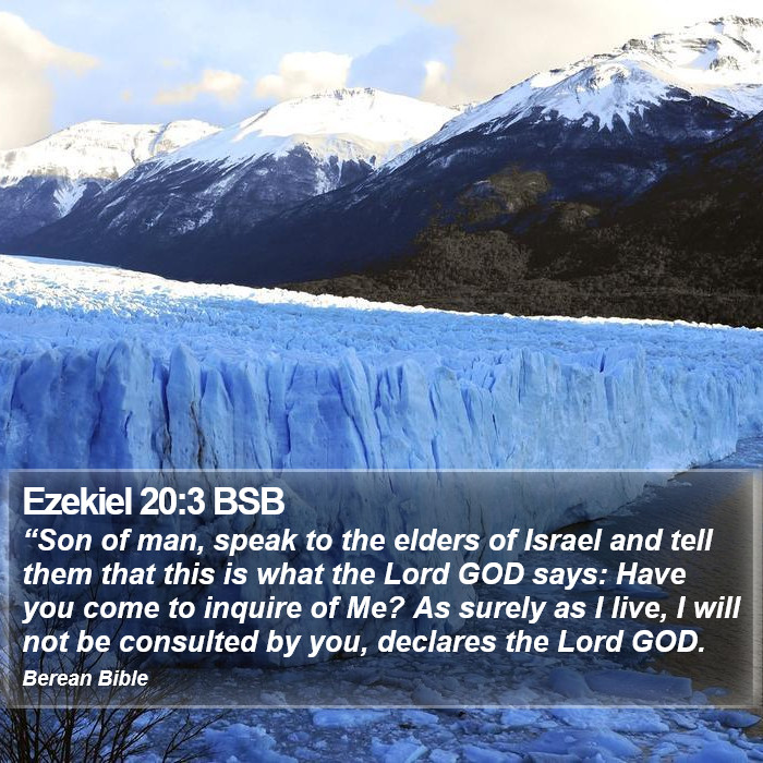 Ezekiel 20:3 BSB Bible Study