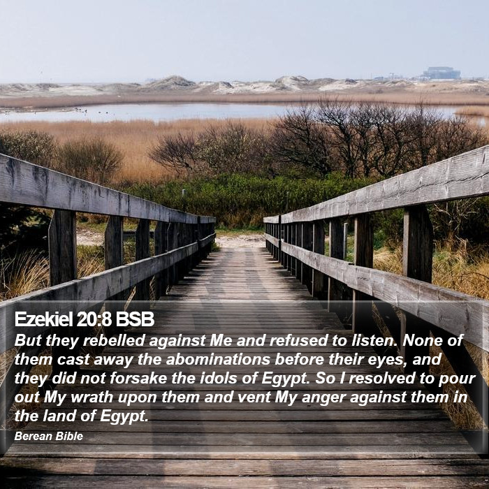 Ezekiel 20:8 BSB Bible Study