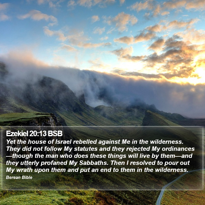 Ezekiel 20:13 BSB Bible Study