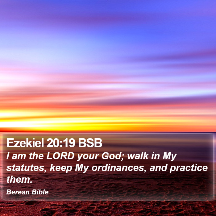 Ezekiel 20:19 BSB Bible Study