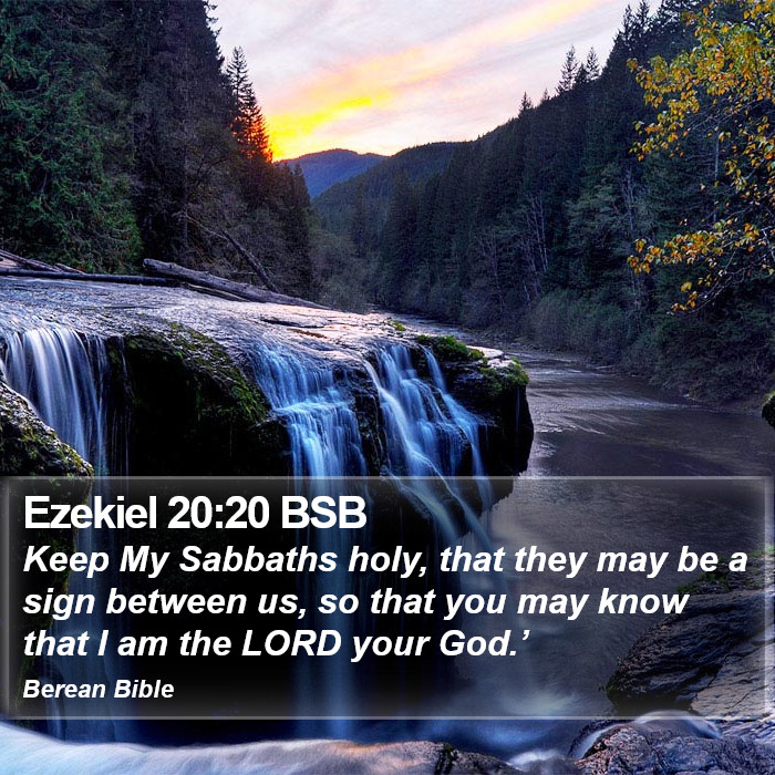 Ezekiel 20:20 BSB Bible Study