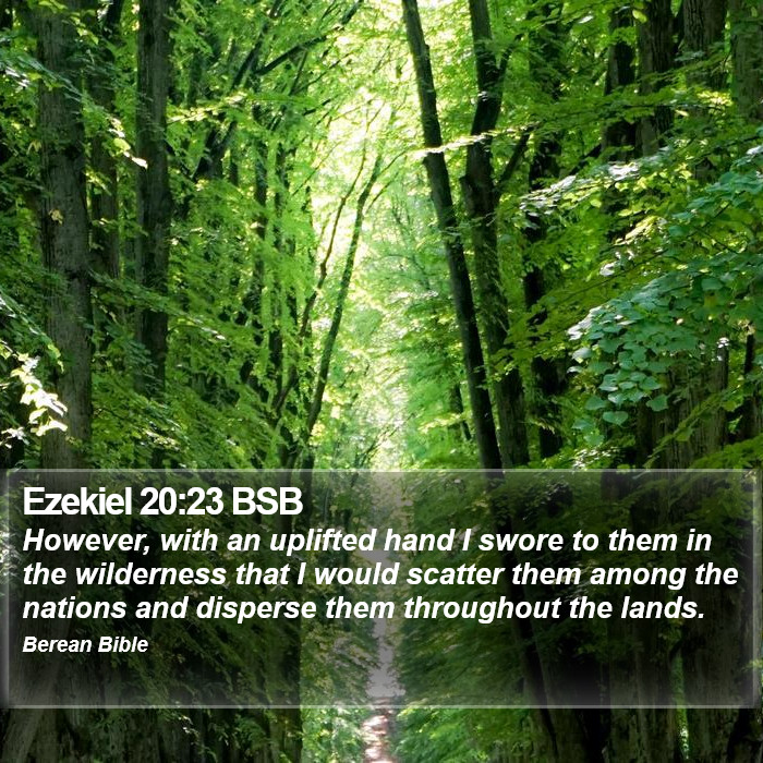 Ezekiel 20:23 BSB Bible Study